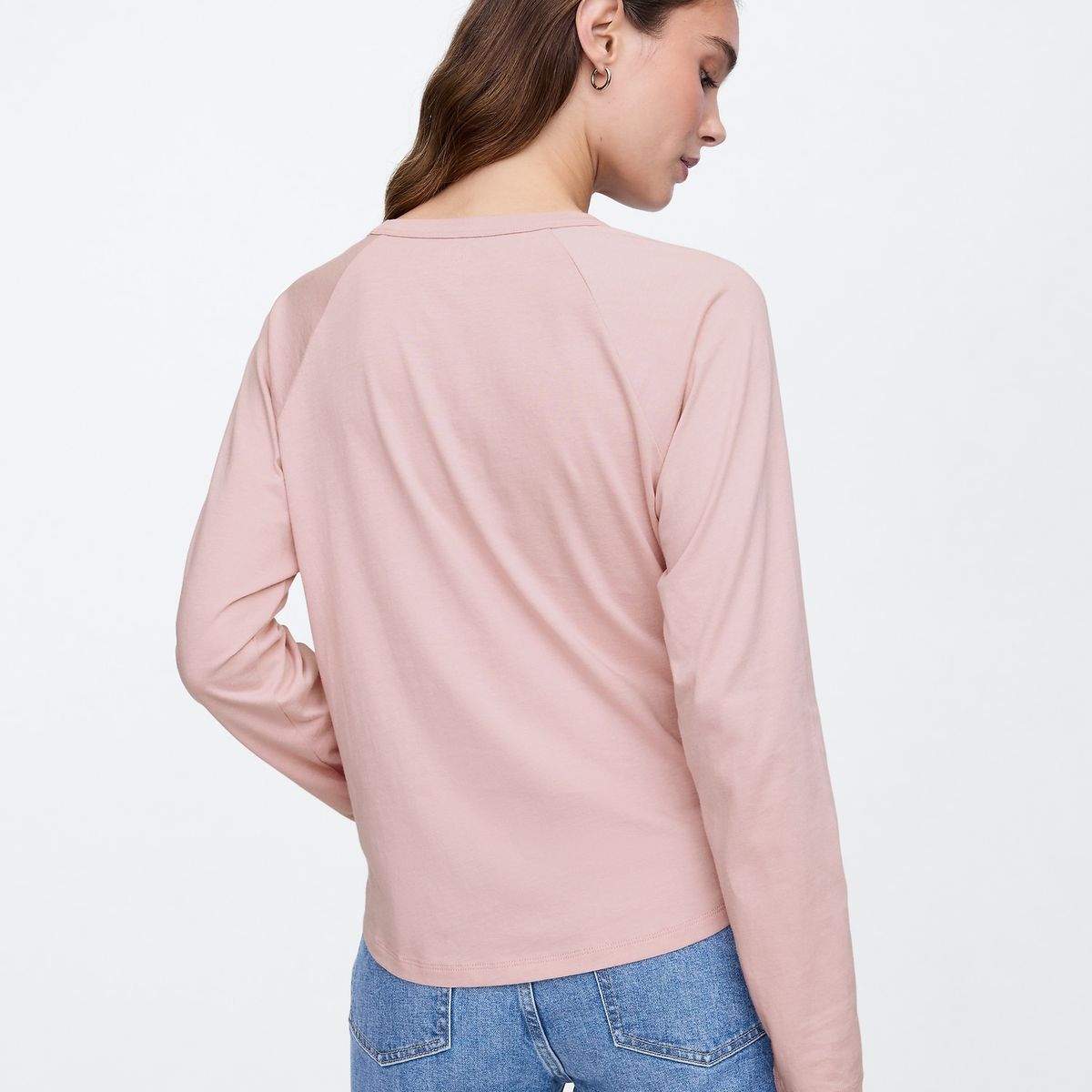 GAP - Polera Mujer Logo Rosa