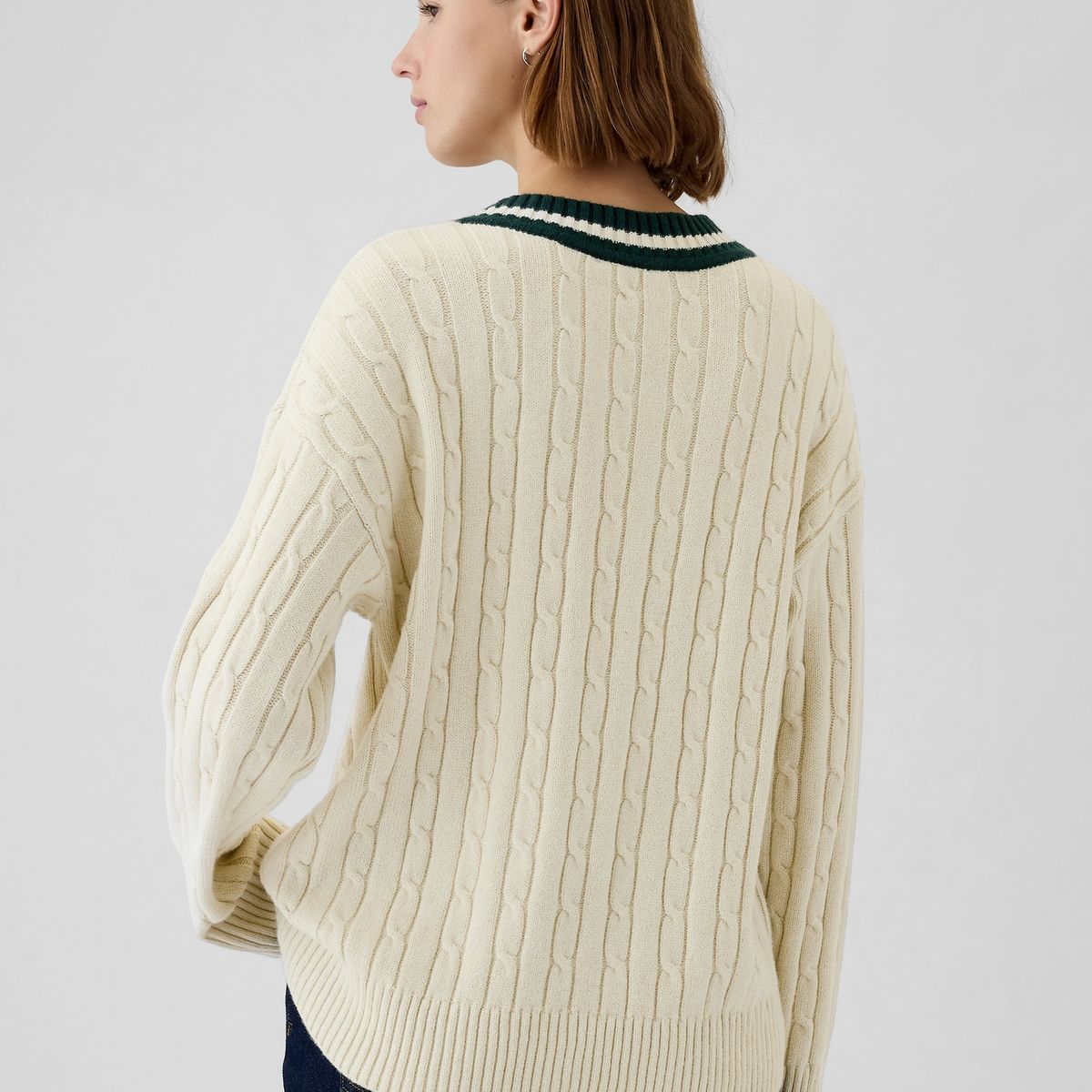 GAP - Sweater Mujer Varsity Beige