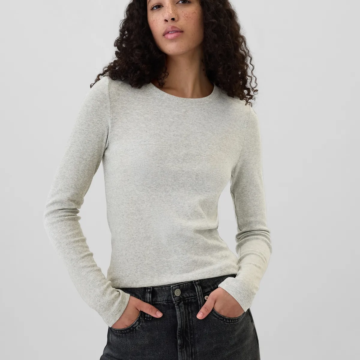 GAP - Polera Mujer Cuello Redondo Multicolor