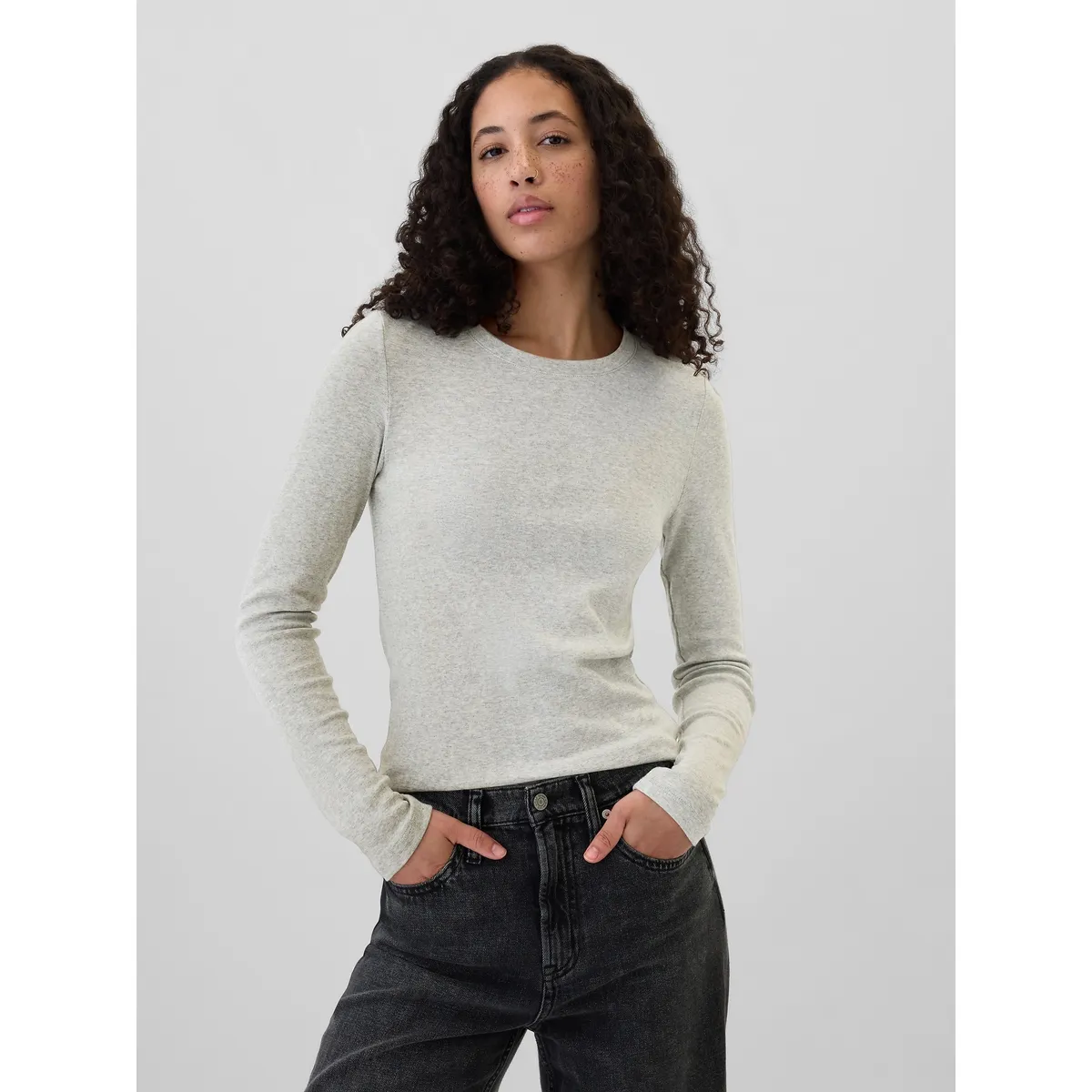 GAP - Polera Mujer Cuello Redondo Multicolor