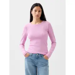 GAP - Polera Mujer Modern Crewneck Rosa