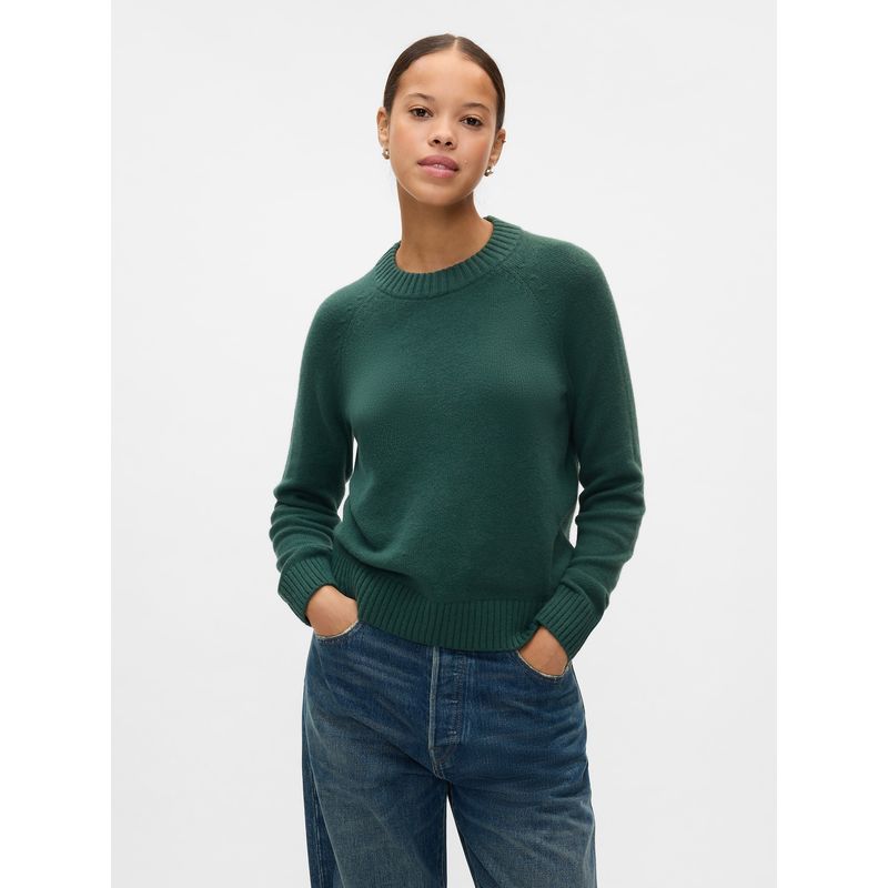 GAP - Sweater Mujer Crewneck Verde