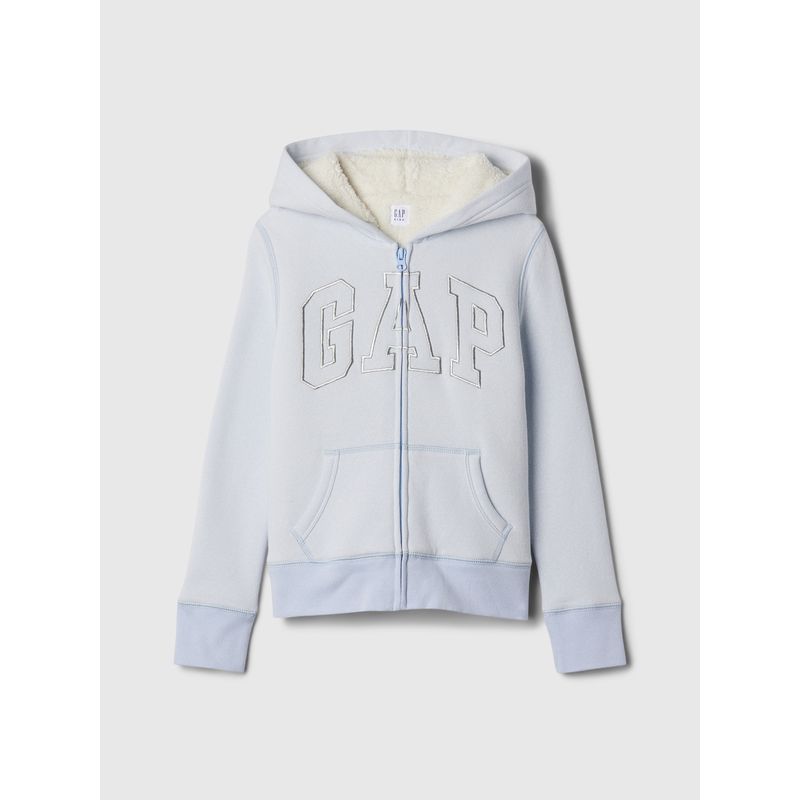 GAP - Polerón Niña Logo Sherpa Azul