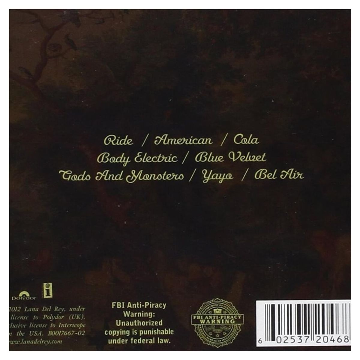 Polydor Records - Lana Del Rey - Paradise - CD