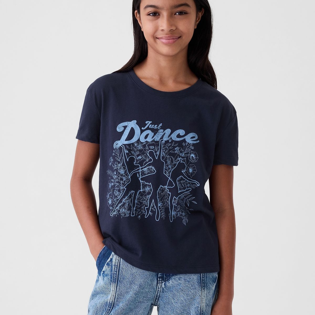 GAP - Polera Niña Gráfica Azul