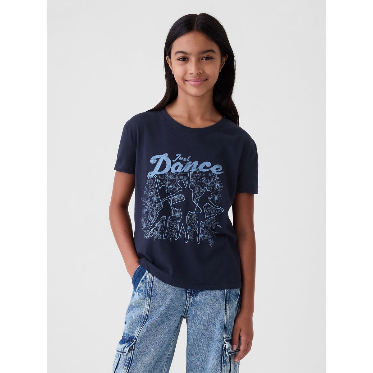 GAP - Polera Niña Gráfica Azul