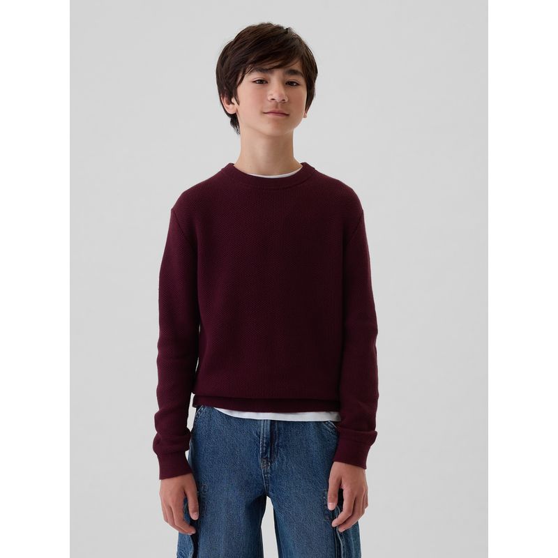 GAP - Sweater Niño Textured Rojo