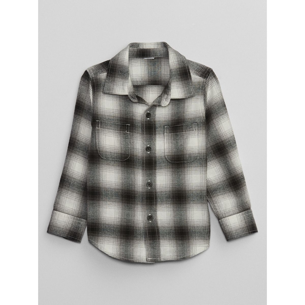 GAP - Camisa Gap Franela Manga Larga Toddler Niño Gris