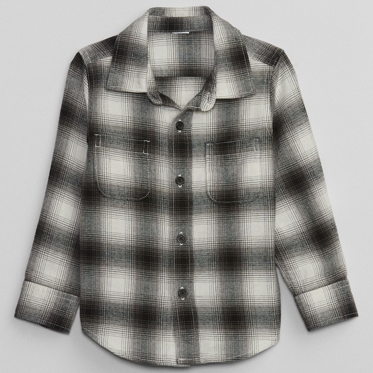 GAP - Camisa Gap Franela Manga Larga Toddler Niño Gris