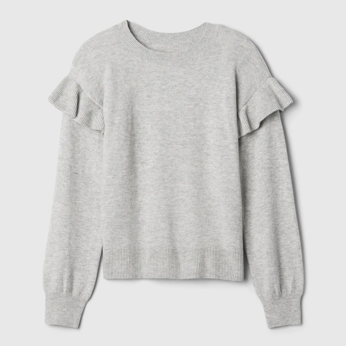 GAP - Sweater Gap Ruffle Niña Gris