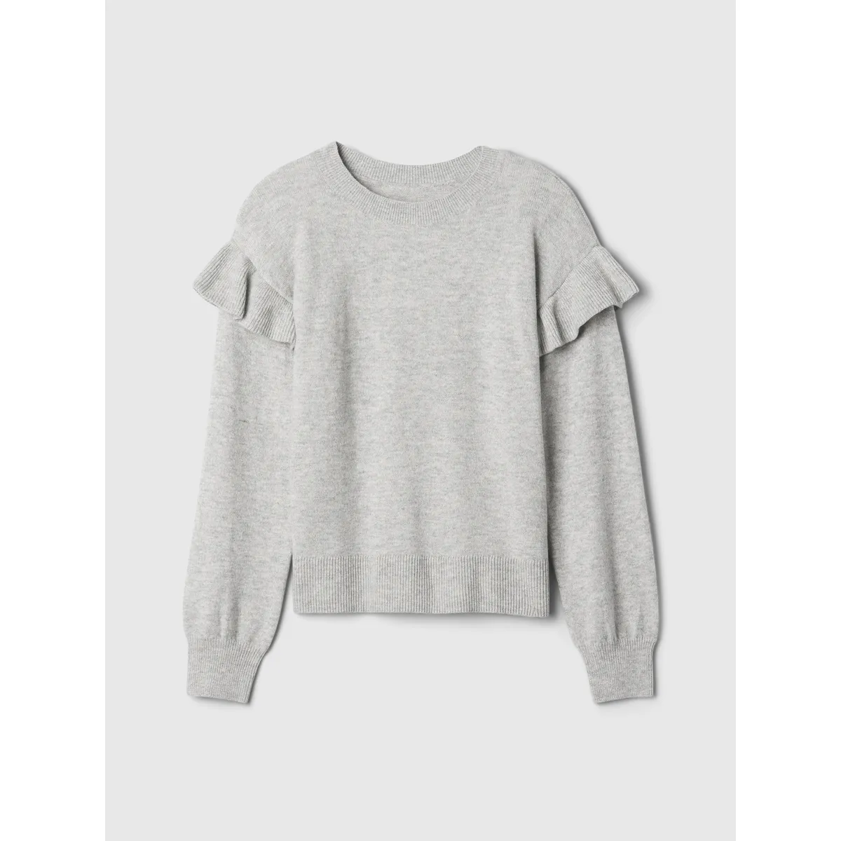 GAP - Sweater Gap Ruffle Niña Gris