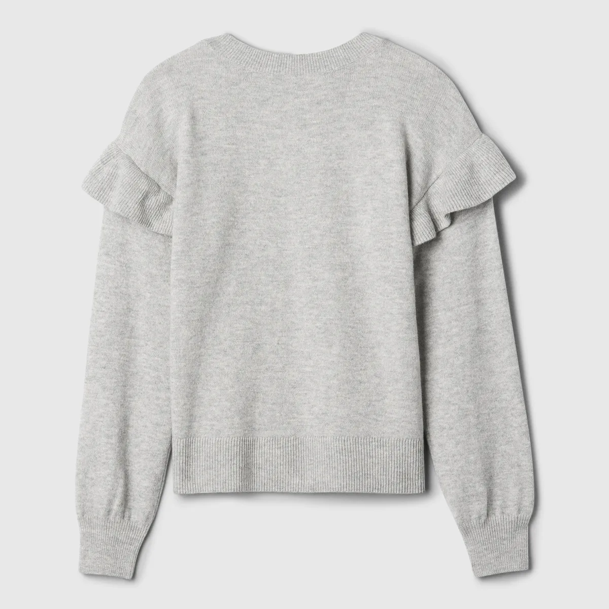 GAP - Sweater Gap Ruffle Niña Gris
