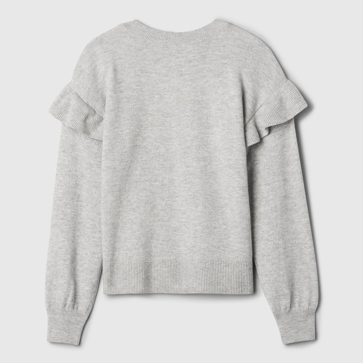 GAP - Sweater Niña Ruffle Gris