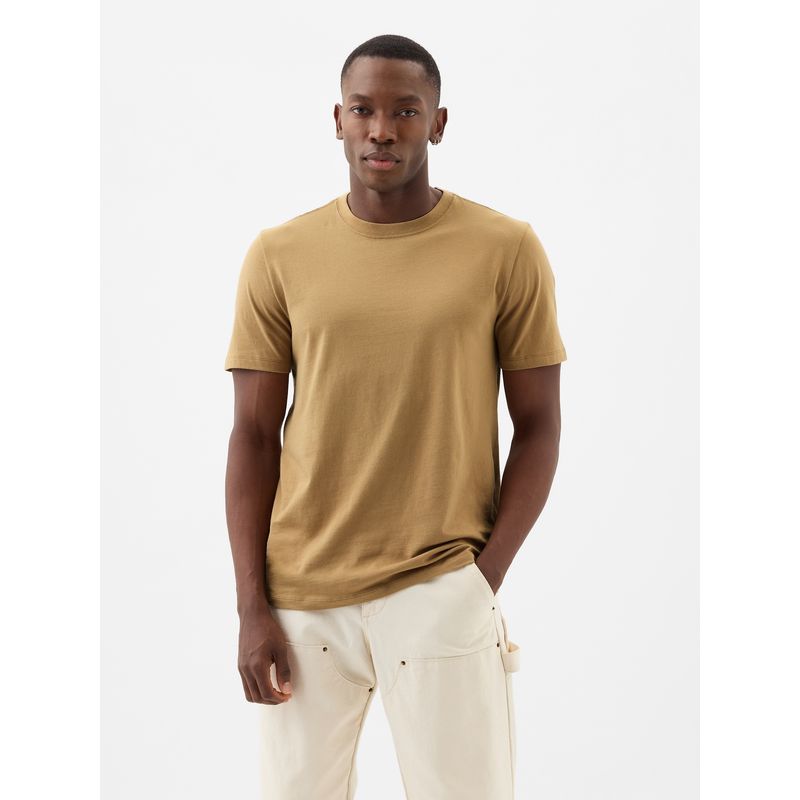 GAP - Polera Hombre Crewneck Beige