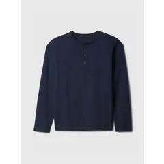 GAP - Polera Niño Henley Azul