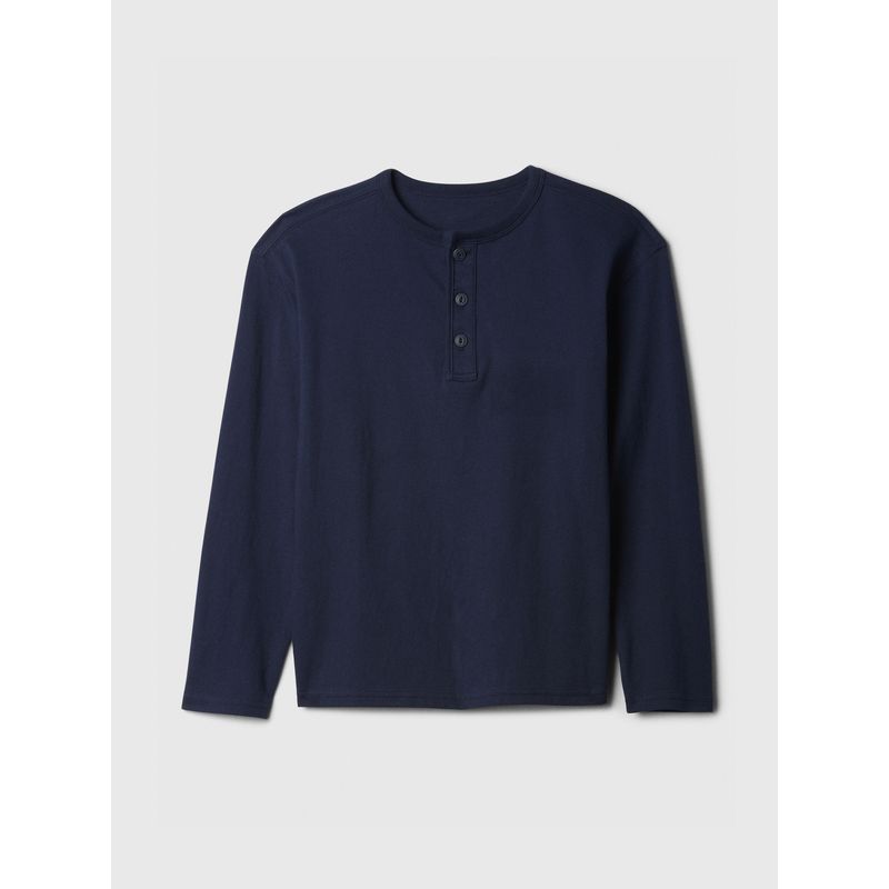 GAP - Polera Niño Henley Azul