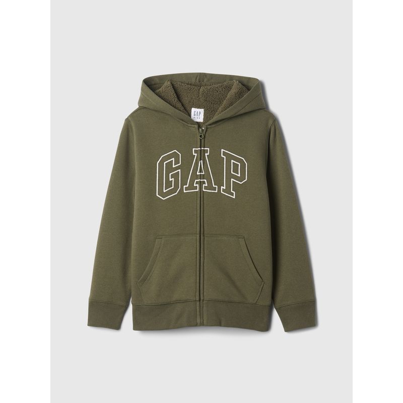 GAP - Polerón Niño Logo Sherpa Verde
