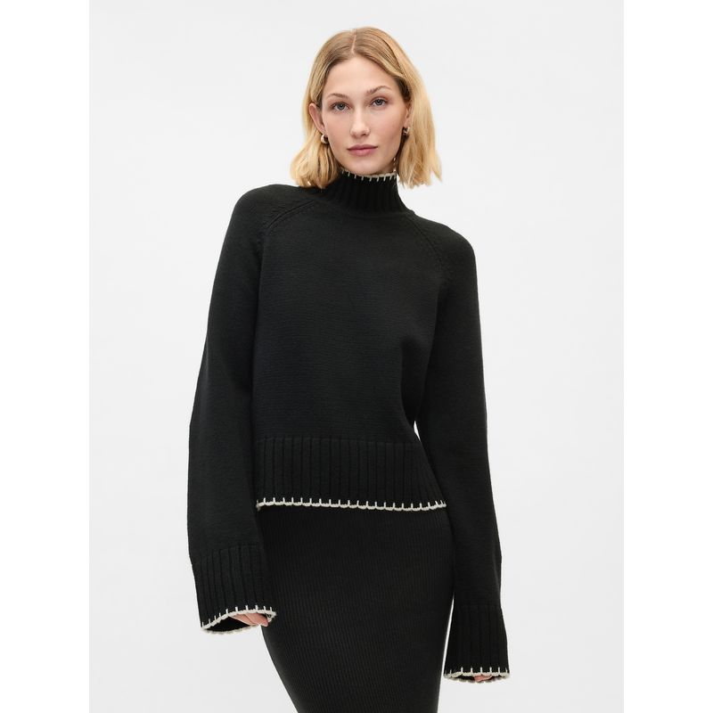 GAP - Sweater Mujer Turtleneck Negro