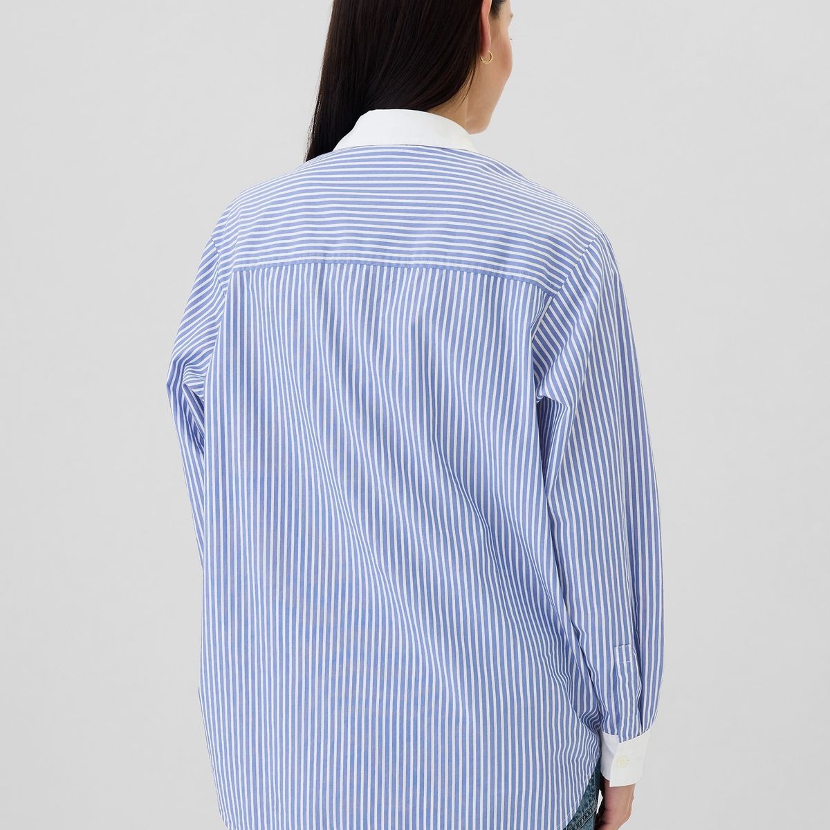 GAP - Blusa Mujer Popelina Pintuck Blanco