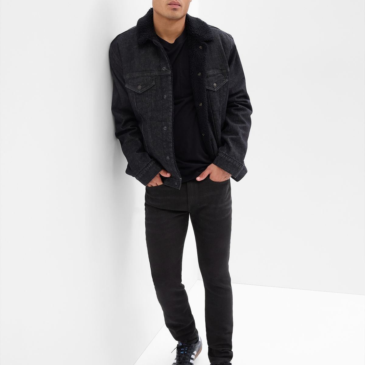 GAP - Jeans Hombre Skinny Negro