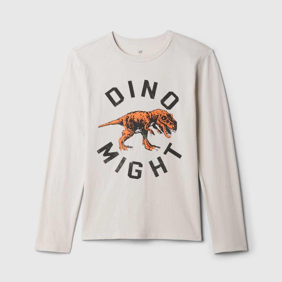 GAP - Polera Gap Dinosaur Manga Larga Niño Azul