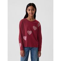 Polera Niña Gráfica Rojo