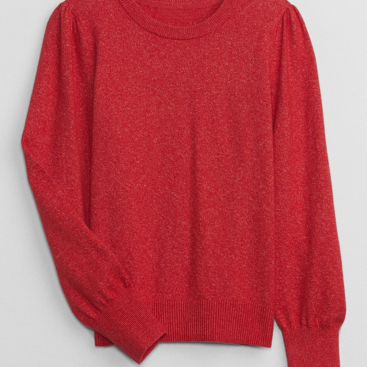 GAP - Sweater Niña Manga Puff Rojo