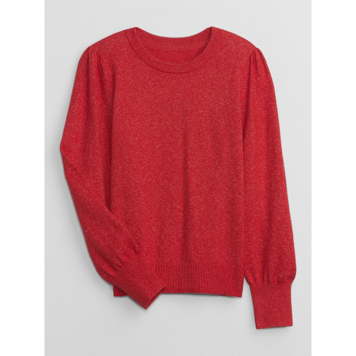 GAP - Sweater Niña Manga Puff Rojo