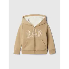 GAP - Polerón Bebé Niño Logo Sherpa Café