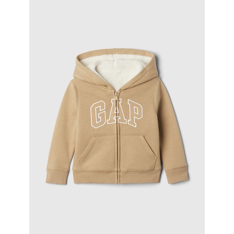 GAP - Polerón Bebé Niño Logo Sherpa Café
