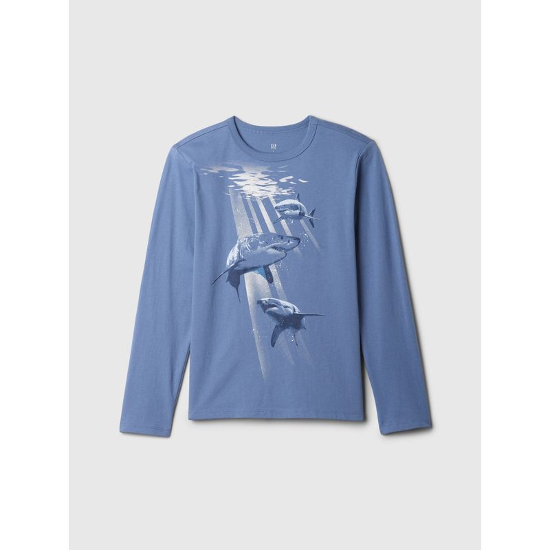 GAP - Polera Niño Gráfica Azul