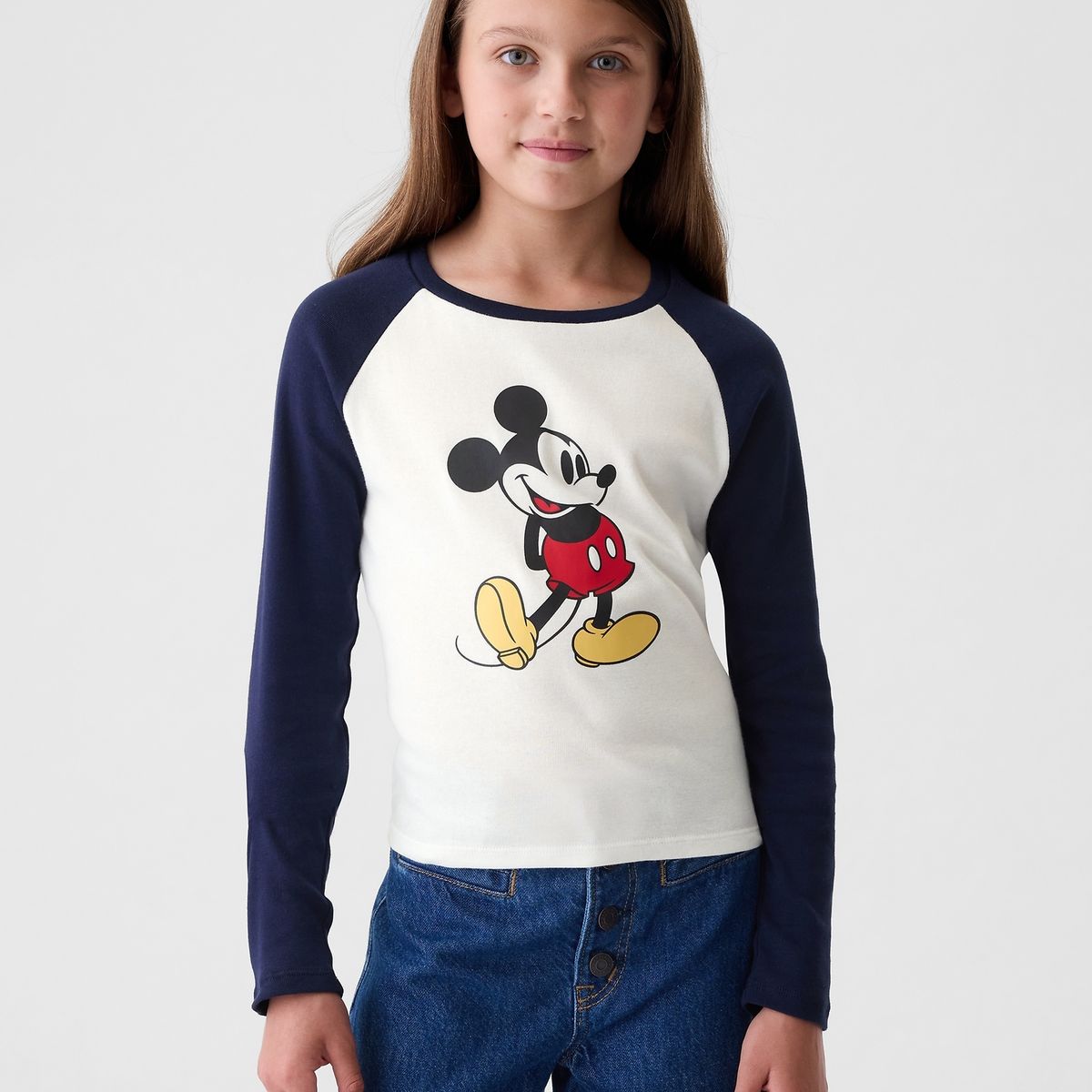 GAP - Polera Niña Mickey Mouse Azul