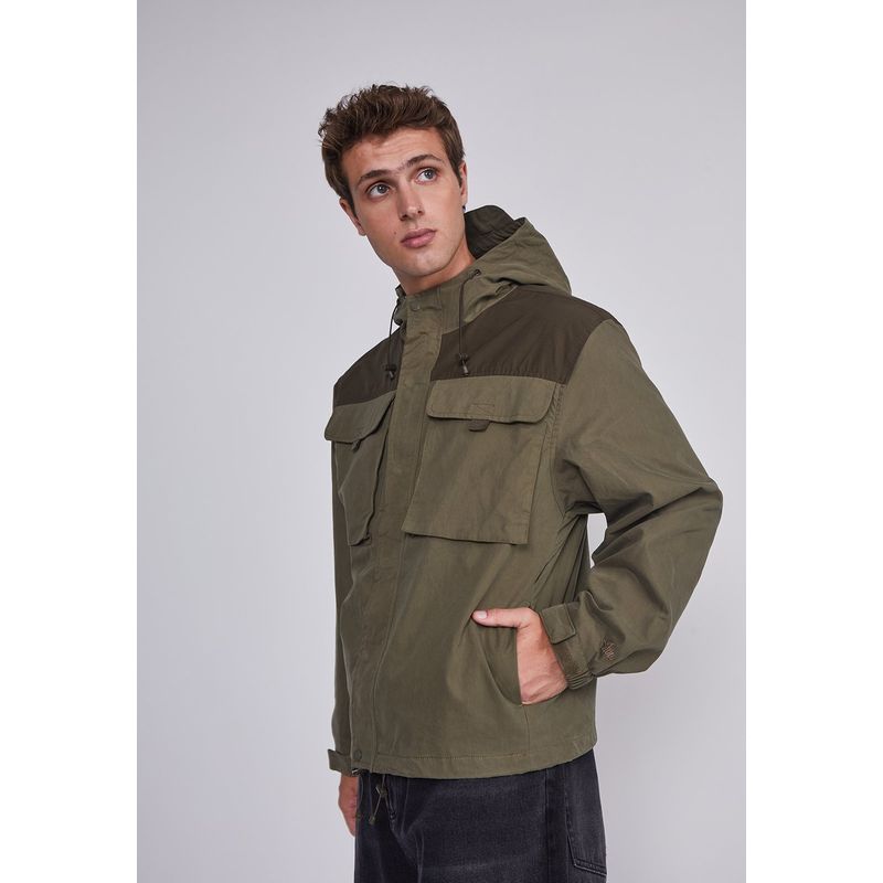 SIOUX - Cortaviento Hombre Con Cierre Verde Sioux