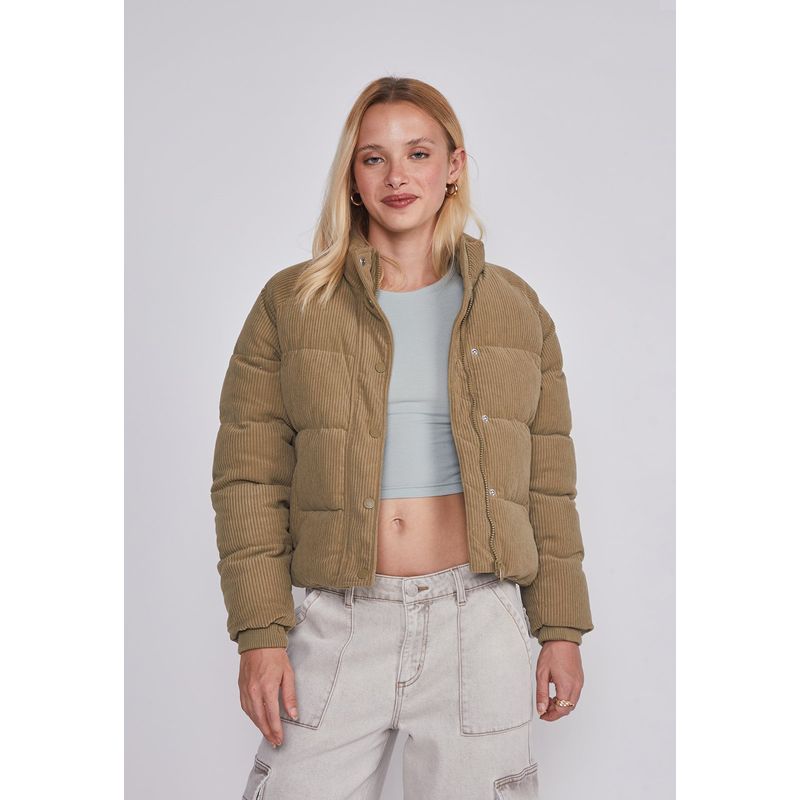 SIOUX - Chaqueta Mujer Acolchada Verde Sioux