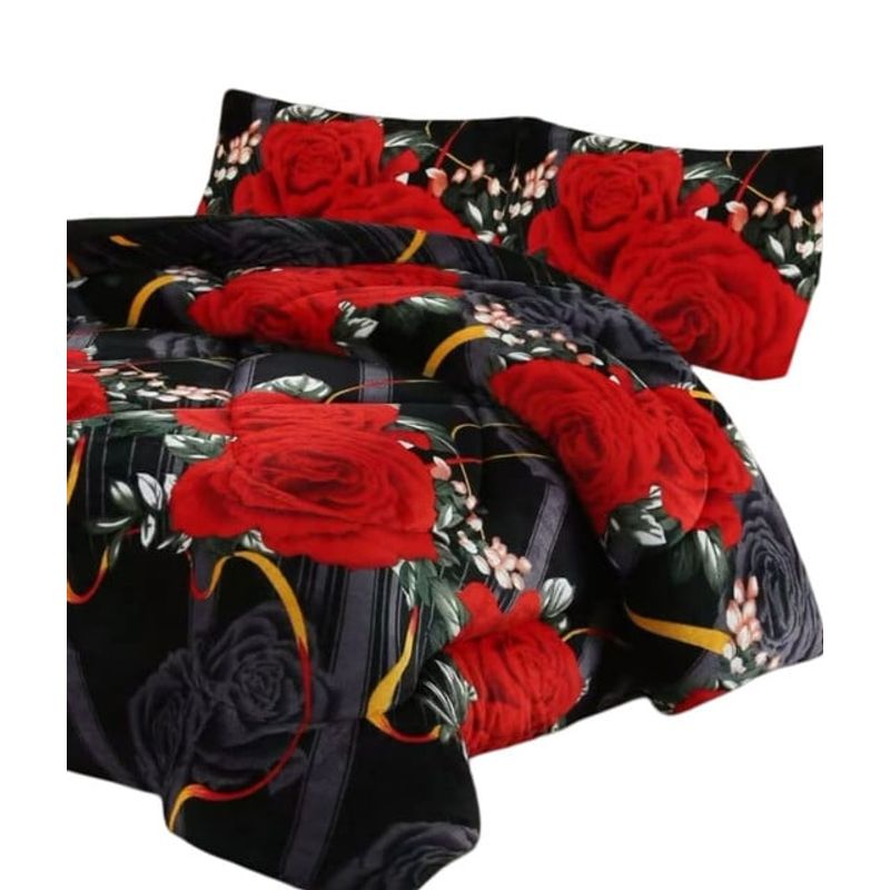 GENERICO - CUBRECAMA PLUSH CON CHIPORRO PARA INVIERNO 1.5 PLAZAS C-11
