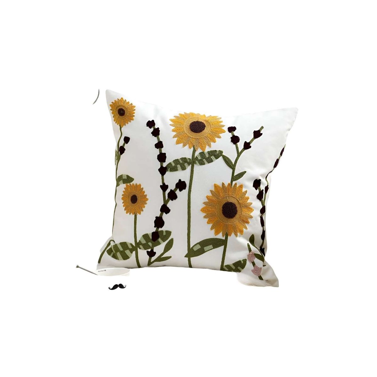 GENERICO - SET DE 2 FUNDAS BORDADAS 45x45  C9