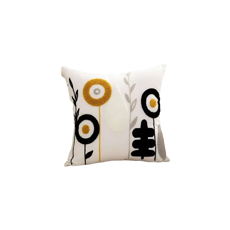 GENERICO - SET DE 2 FUNDAS BORDADAS 45x45  C13