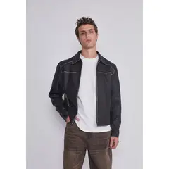 SIOUX - Chaqueta Hombre Motera Negro