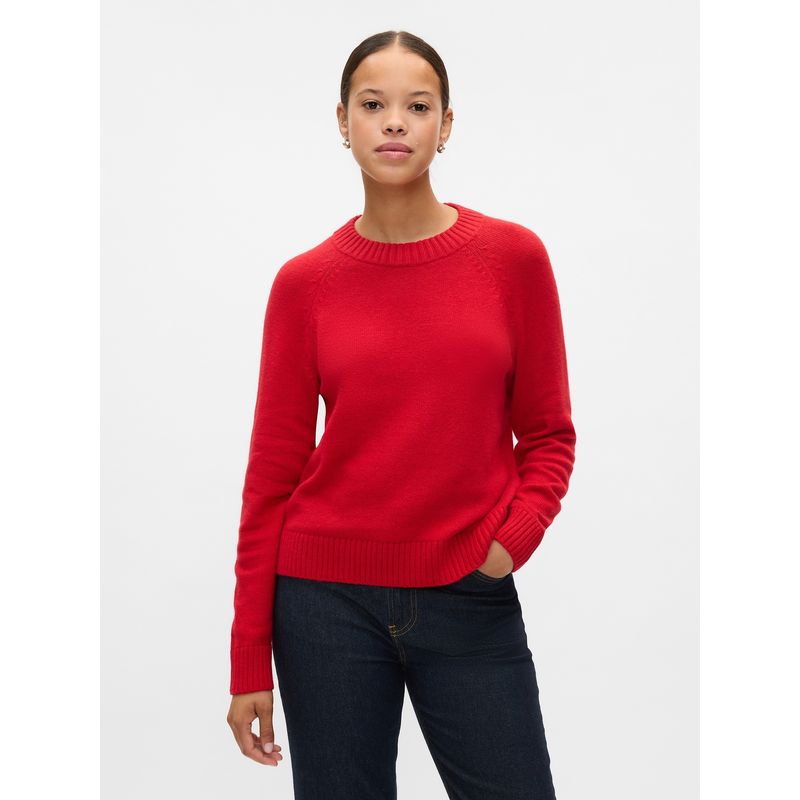 GAP - Sweater Mujer Crewneck Rojo