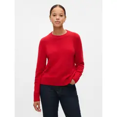 GAP - Sweater Mujer Crewneck Rojo