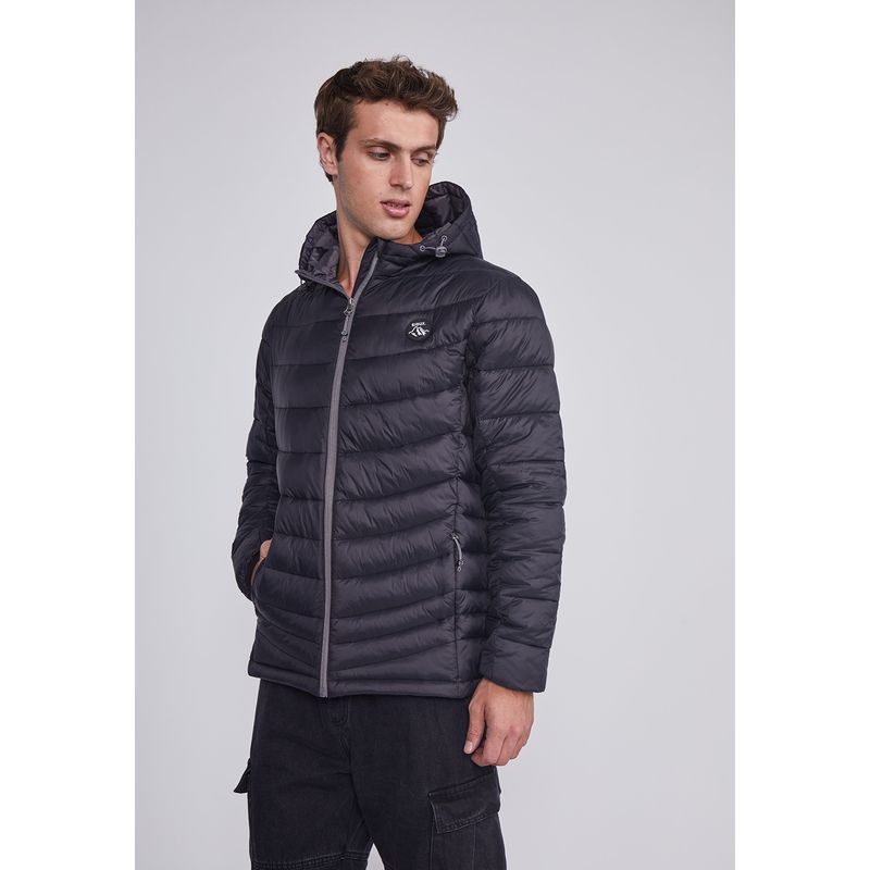 SIOUX - Parka Hombre Basica Regular Negro Sioux