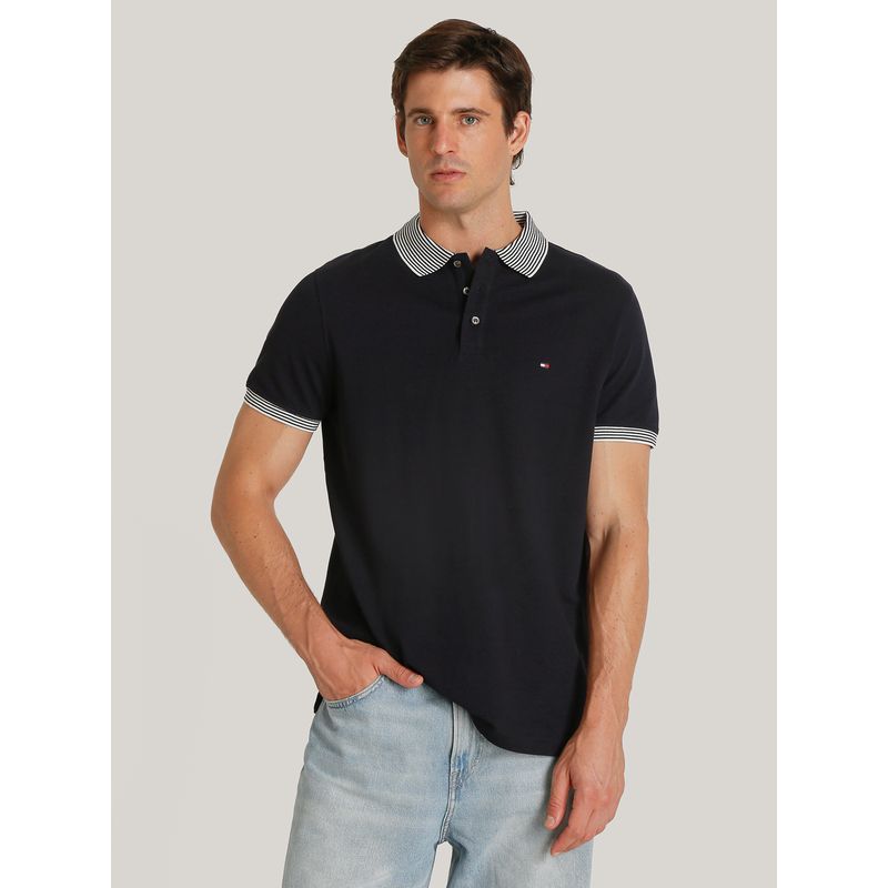 TOMMY HILFIGER - Polo Con Rayas Regular Fit Azul Tommy Hilfiger