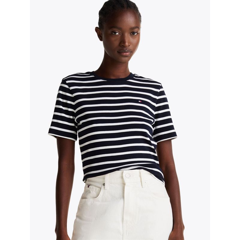 TOMMY HILFIGER - Polera Cody Slim Fit Azul Tommy Hilfiger