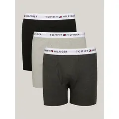TOMMY HILFIGER - Pack De 3 Boxer Con Logo Gris