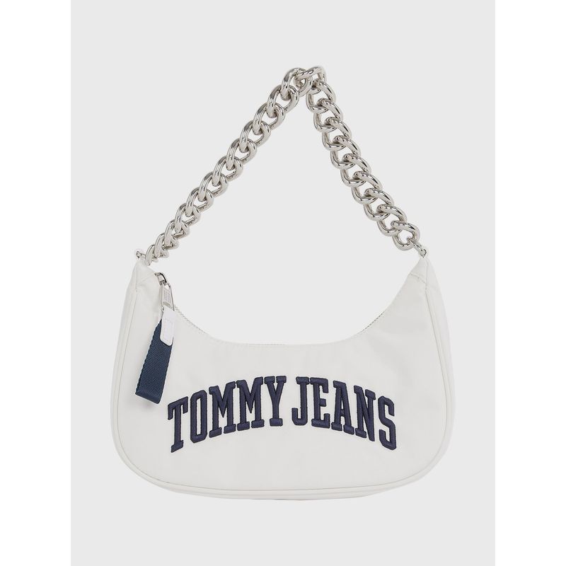 TOMMY HILFIGER - Cartera Iconic Con Correa De Cadena Blanco Tommy Jeans