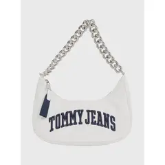 TOMMY HILFIGER - Cartera Iconic Con Correa De Cadena Blanco Tommy Jeans