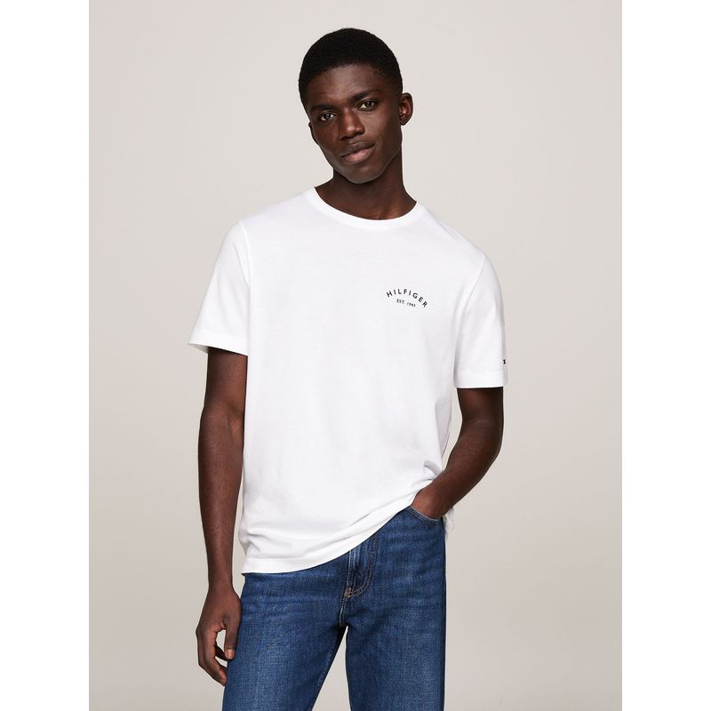 TOMMY HILFIGER - Polera Con Logo En La Espalda Blanco Tommy Hilfiger