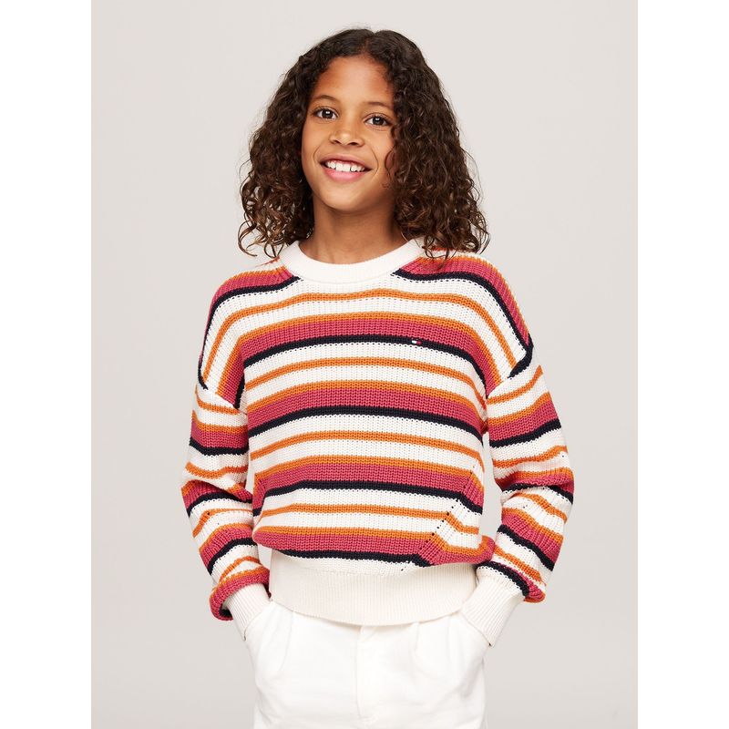 TOMMY HILFIGER - Sweater Essential Diseño A Rayas Multicolor Tommy Hilfiger