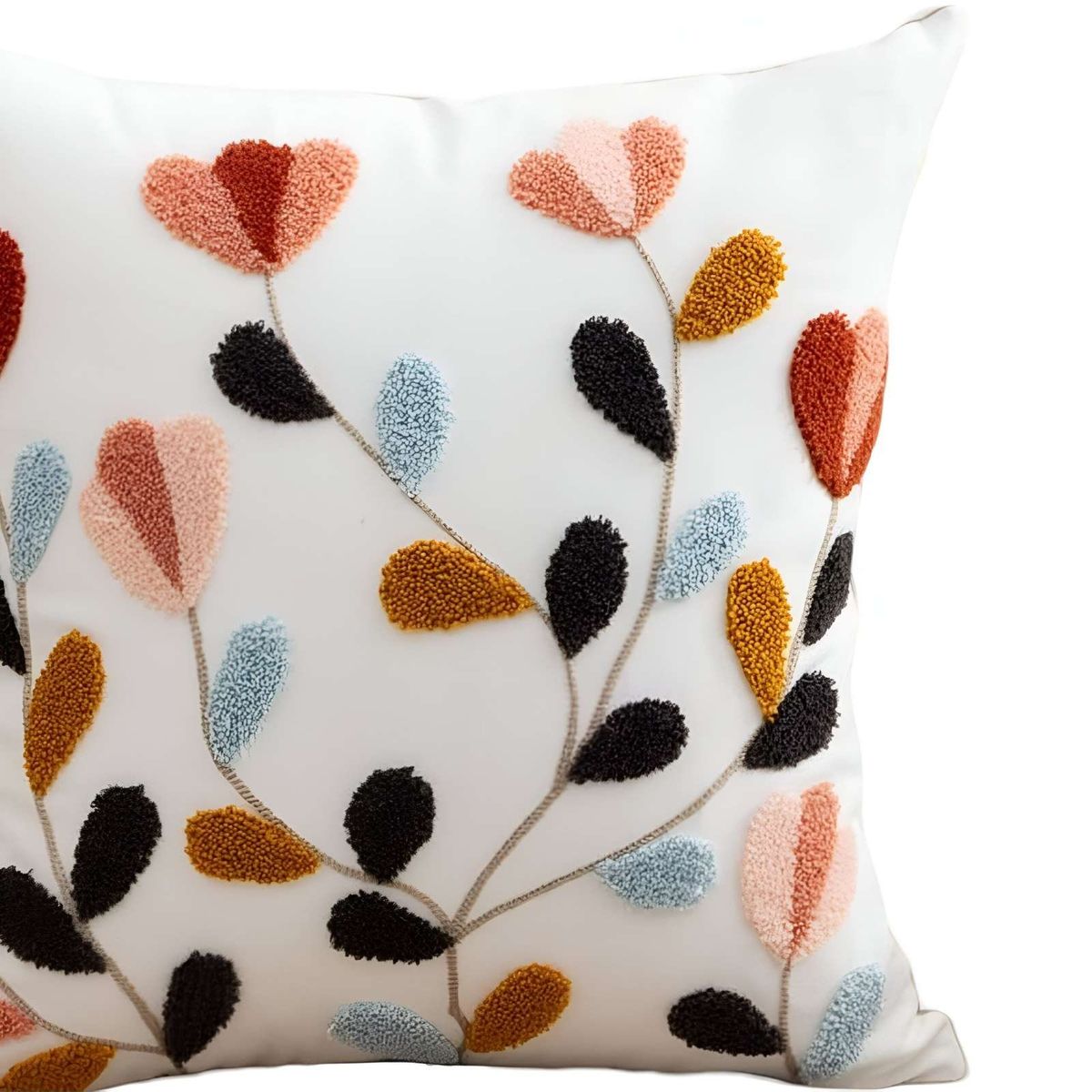 GENERICO - SET DE 4 FUNDAS BORDADAS 45x45 C32…