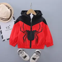 JUMP KIDS - Cortaviento Impermeable Chaqueta Estampado Niño Y Bebé Spider-Man